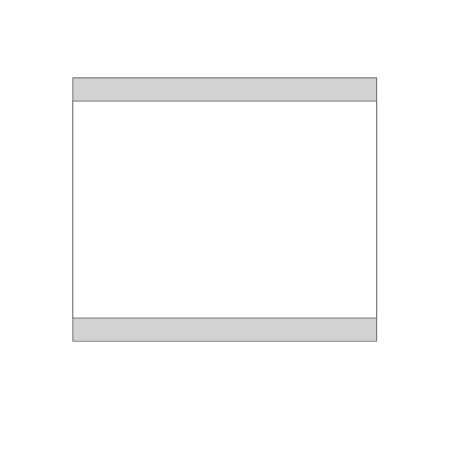 Nevs Patient Charge Gun Labels - Piggyback 1.225" x 1.0625" White GUN-PB-WHI